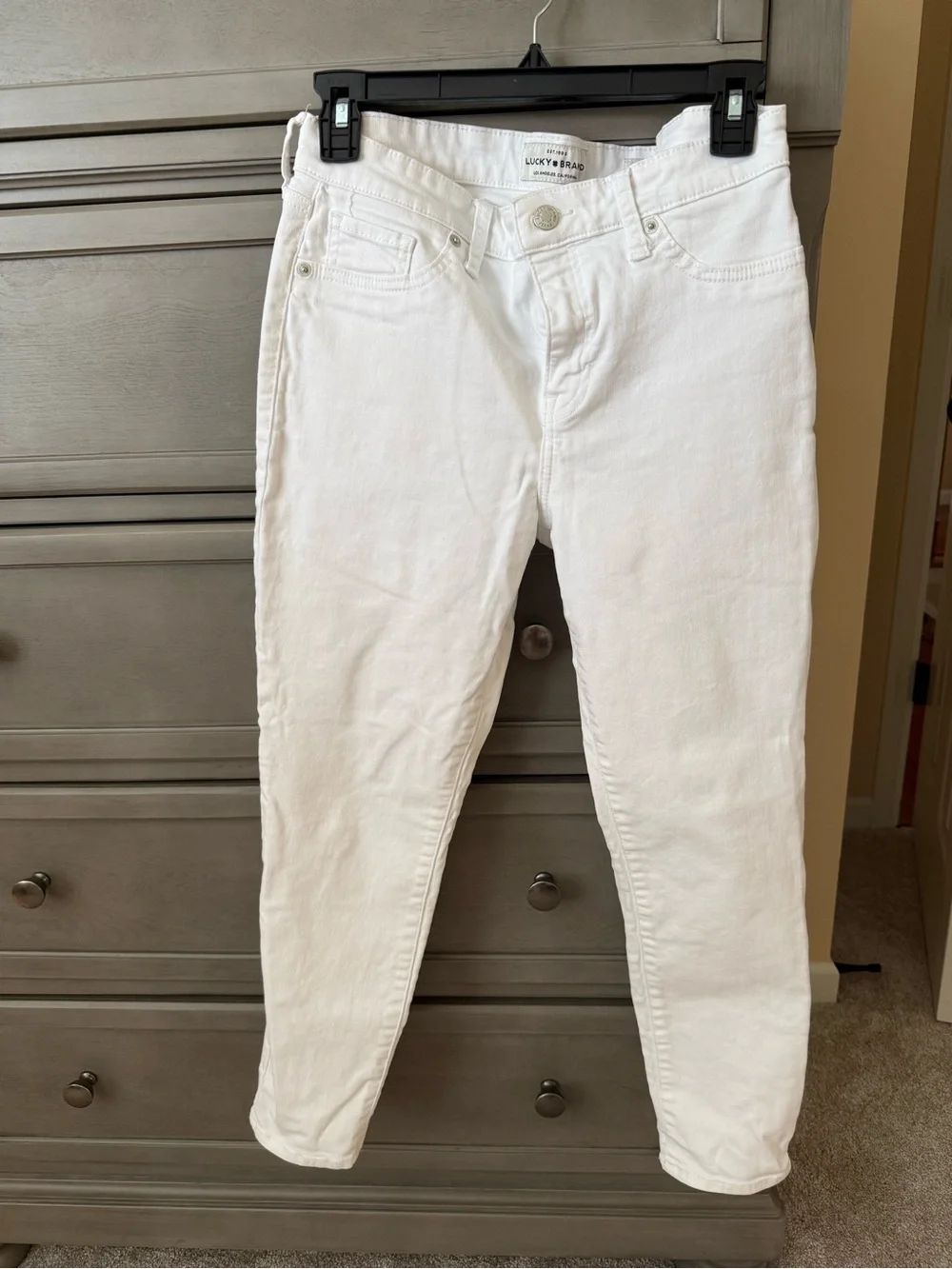 Lucky Brand Women’s White Skinny Jeans